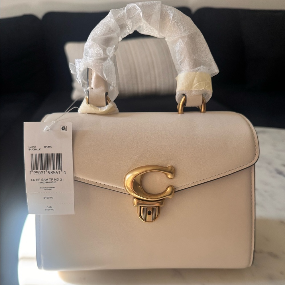 New Coach Sammy 21 top handle